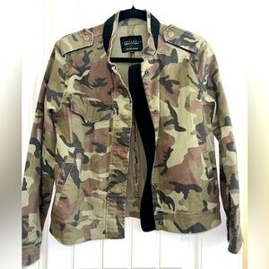 SANCTUARY Camouflage SNAP FRONT JACKET